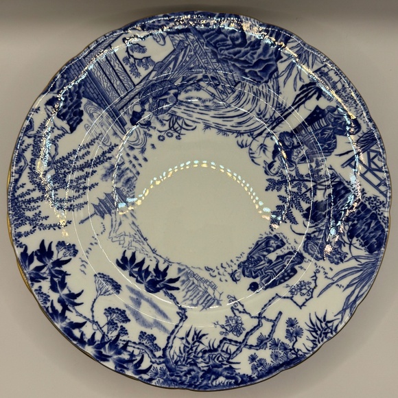 Royal Crown Derby Blue Mikado Dinner Plate Set of 4 Excellent Condition - Picture 4 of 11
